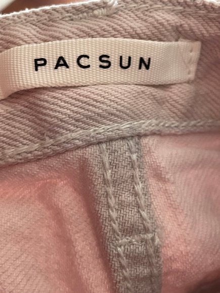 PacSun 90's Boyfriend Junior's Size 25 Pink Denim Jeans - Picture 10 of 11